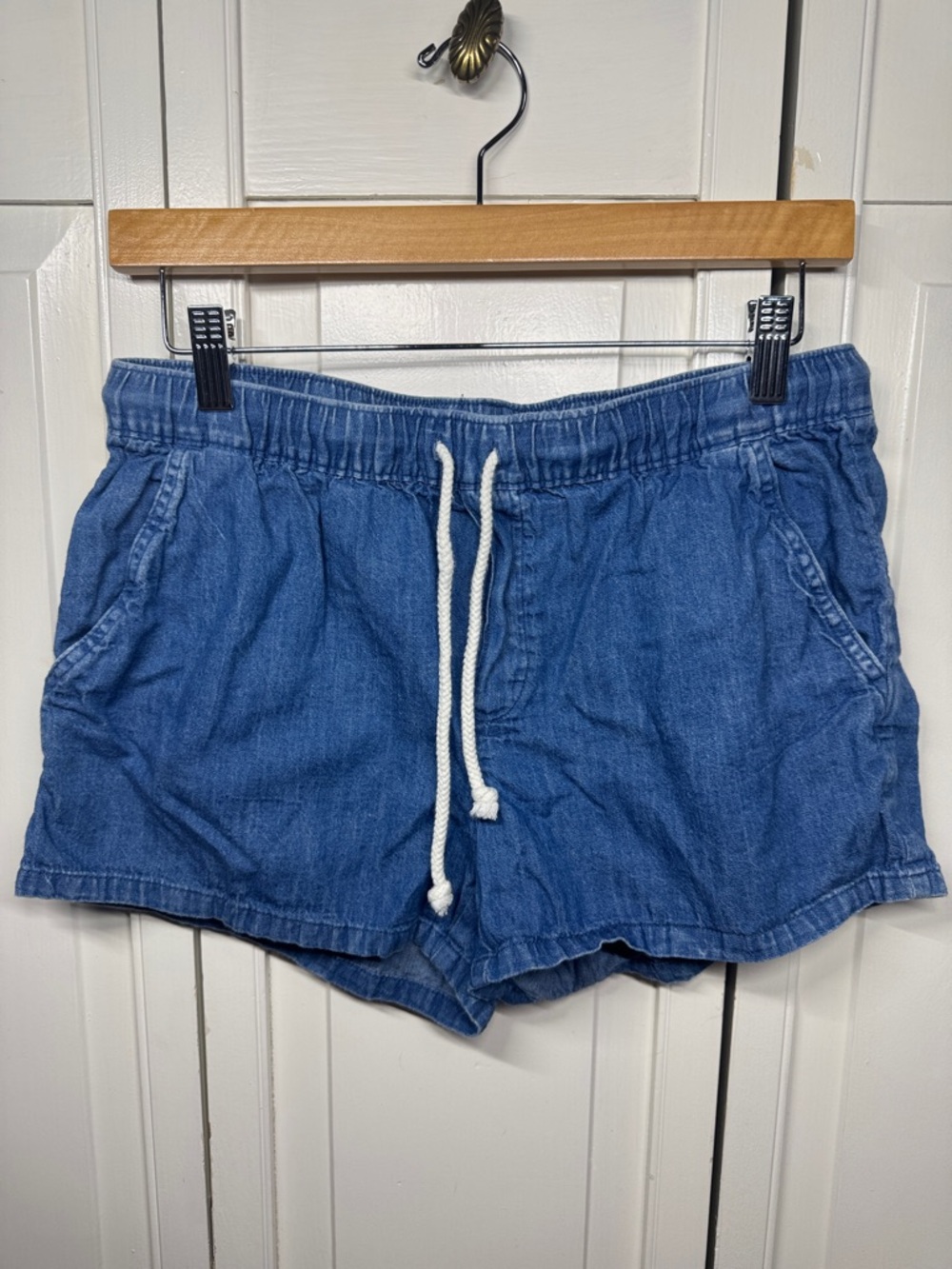 Aerie Drawstring Denim Shorts size Small